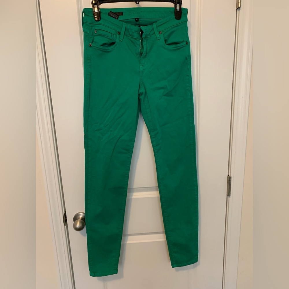 Kut from the Kloth Green Skinny Jeans